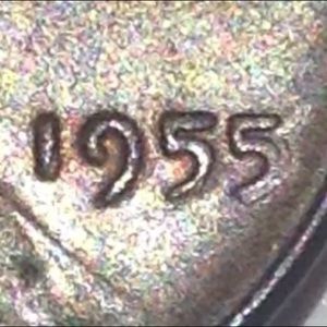 RARE AU 1955 Double Die Obverse Wheat Penny